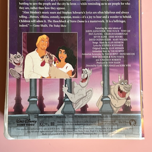 Vintage The Hunchback of Notre Dame VHS movie - Picture 12 of 12